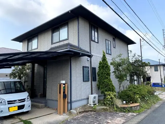 福津市桜川 K様邸 外壁塗装施工前 サイディング外壁の状態