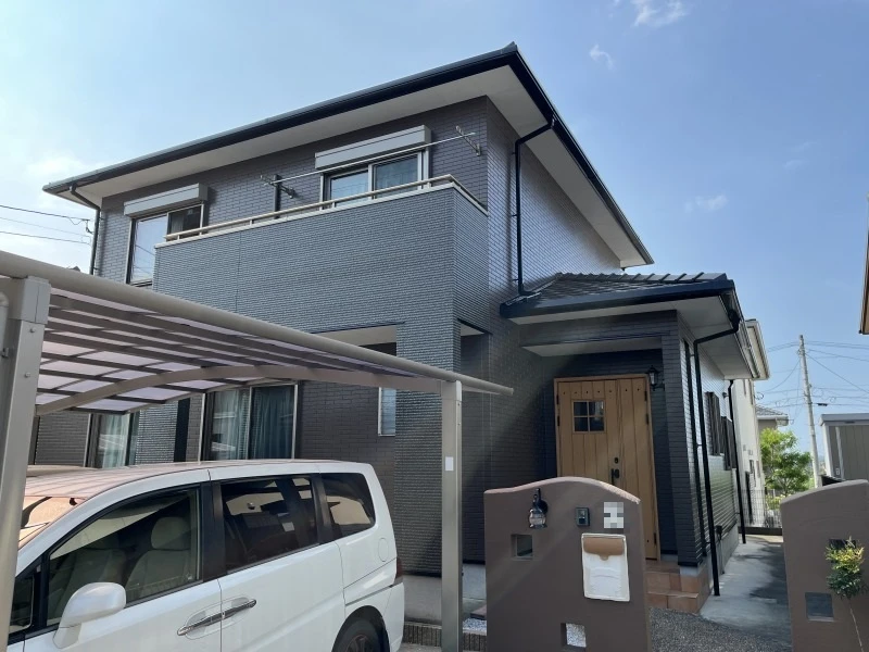 直方市湯野原 外壁塗装 施工後
