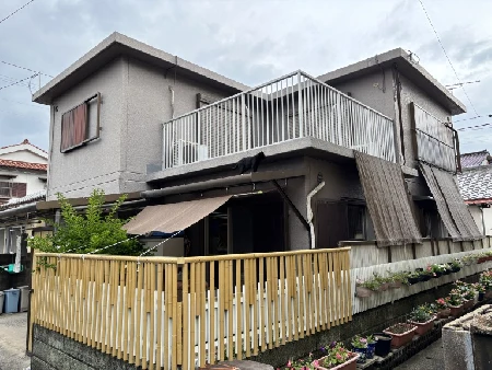 施工前の外壁全景