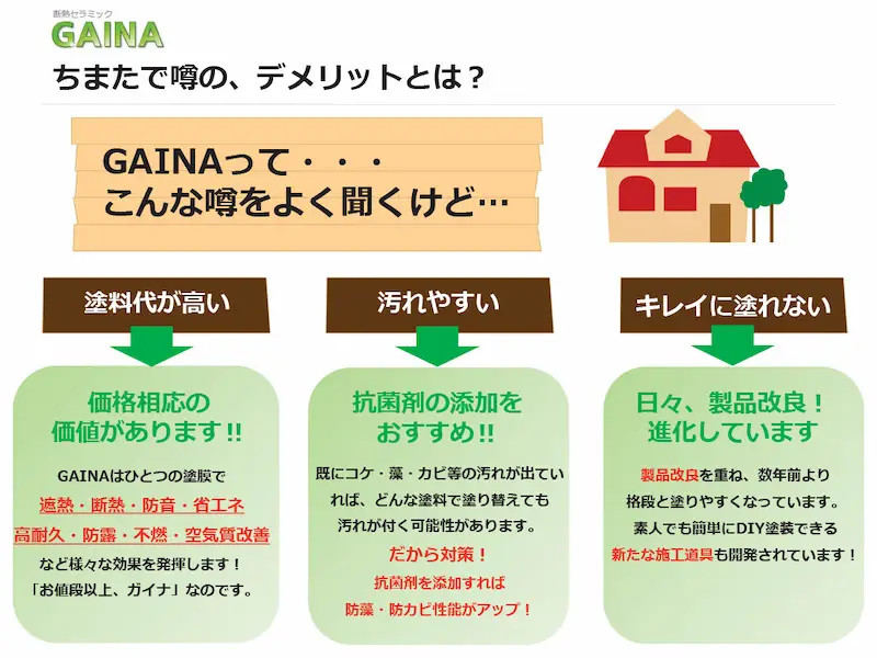 ガイナのデメリット３つ
