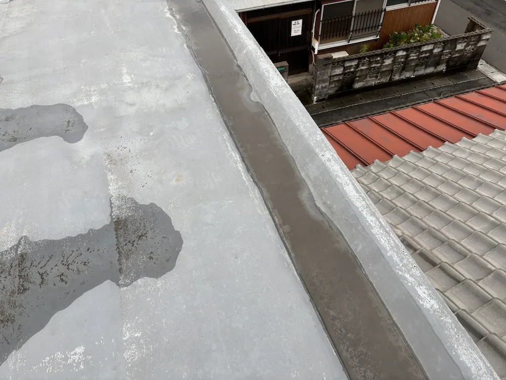 防水層の膨れ