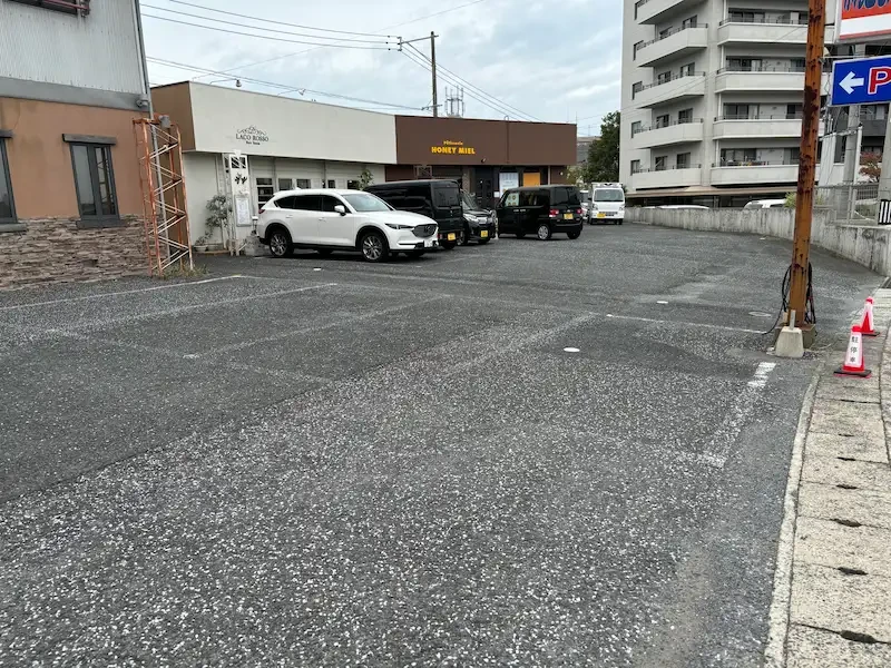 北九州市八幡西区の駐車場ライン工事着工前