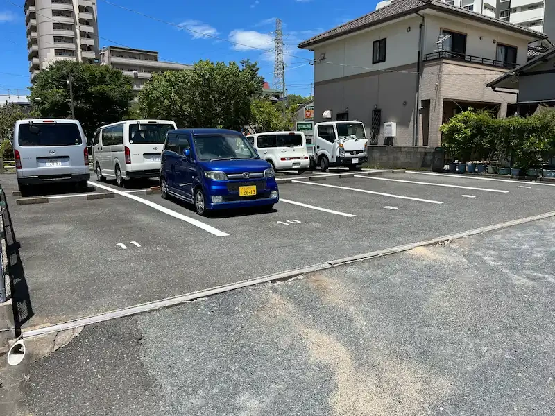 北九州市八幡西区の駐車場ライン工事施工後