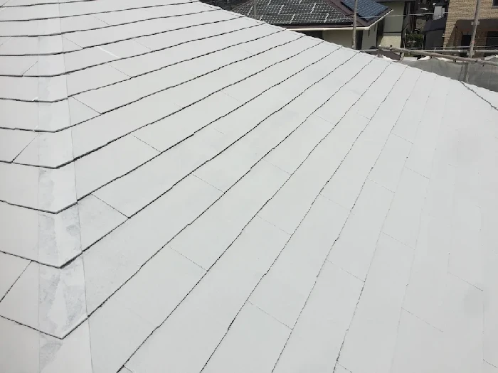 福津市桜川 K様邸 屋根塗装 下塗り2回目