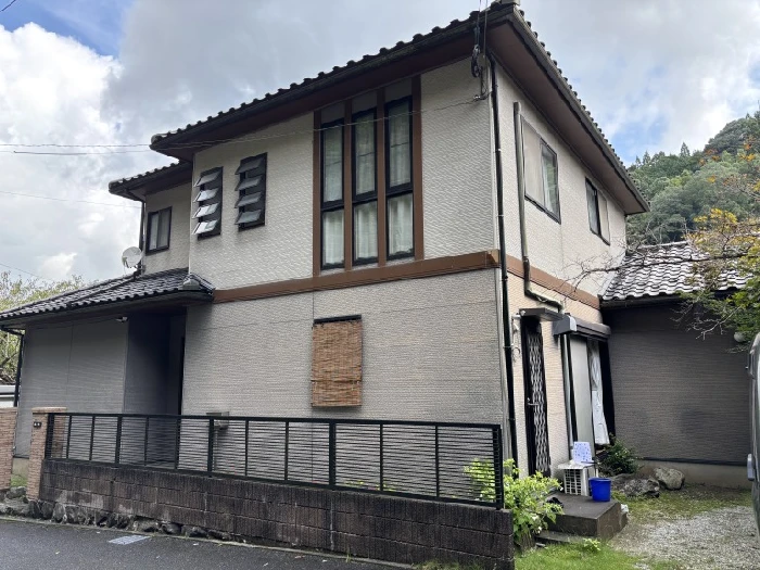 田川郡添田町の戸建て住宅｜外壁塗装施工前