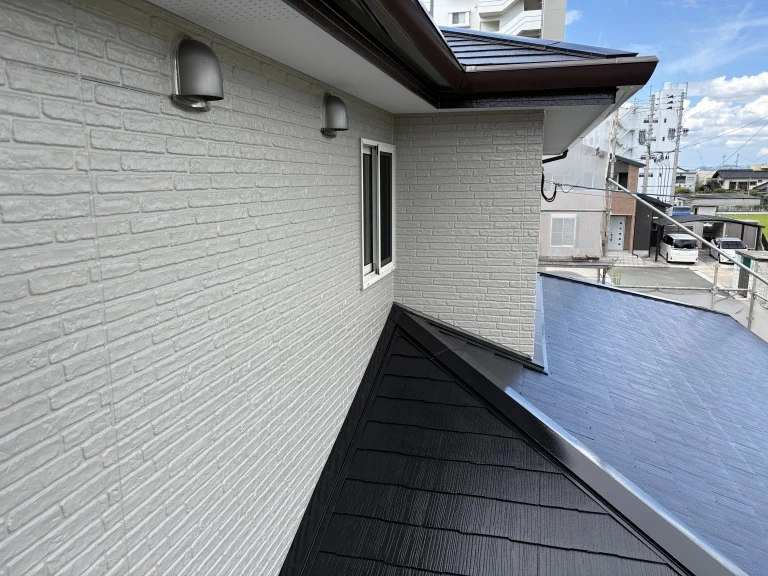 田川市伊田の外壁塗装完成後